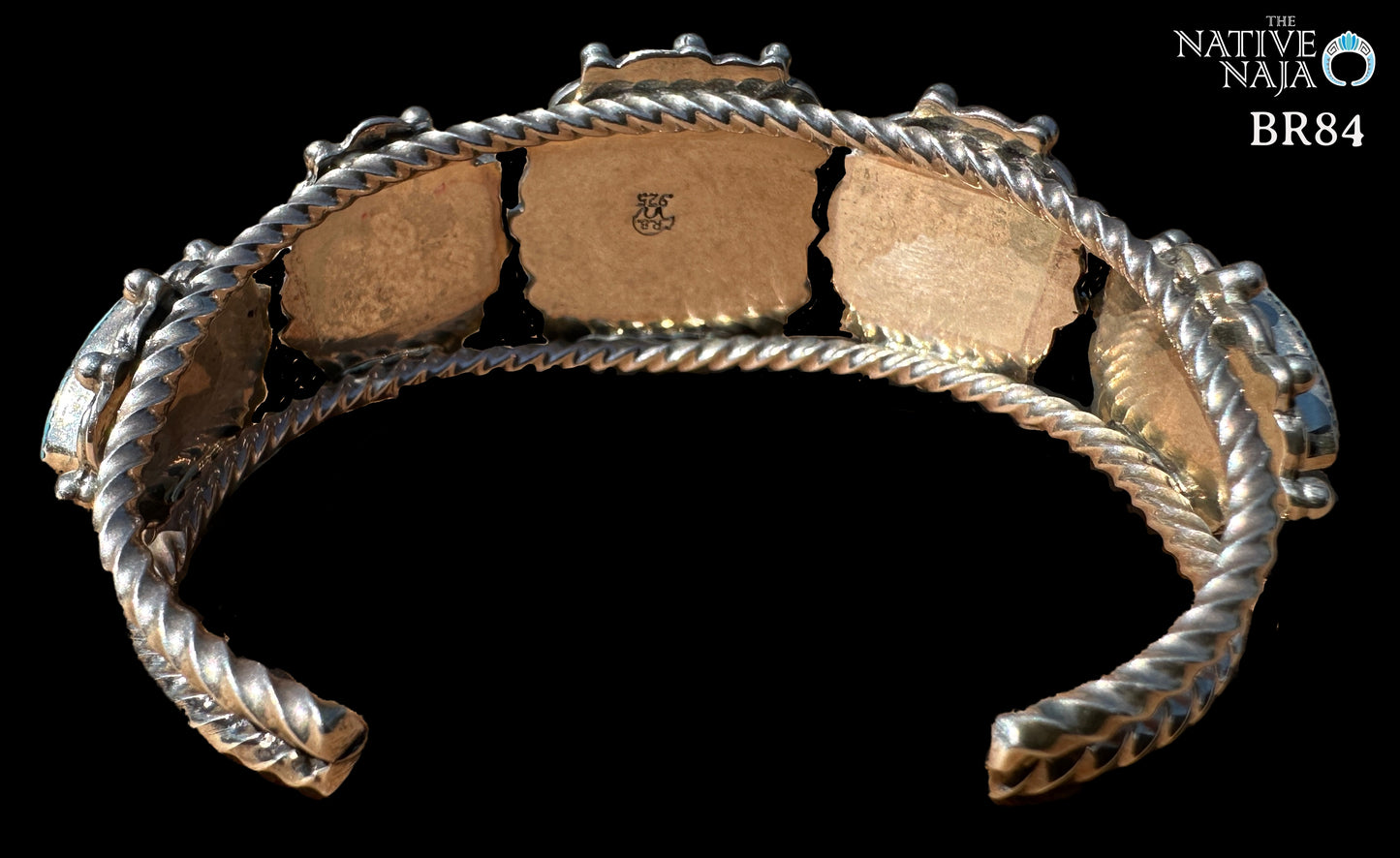 Navajo Sheena Jack Kingman Turquoise & Sterling Silver Cuff Bracelet BR84