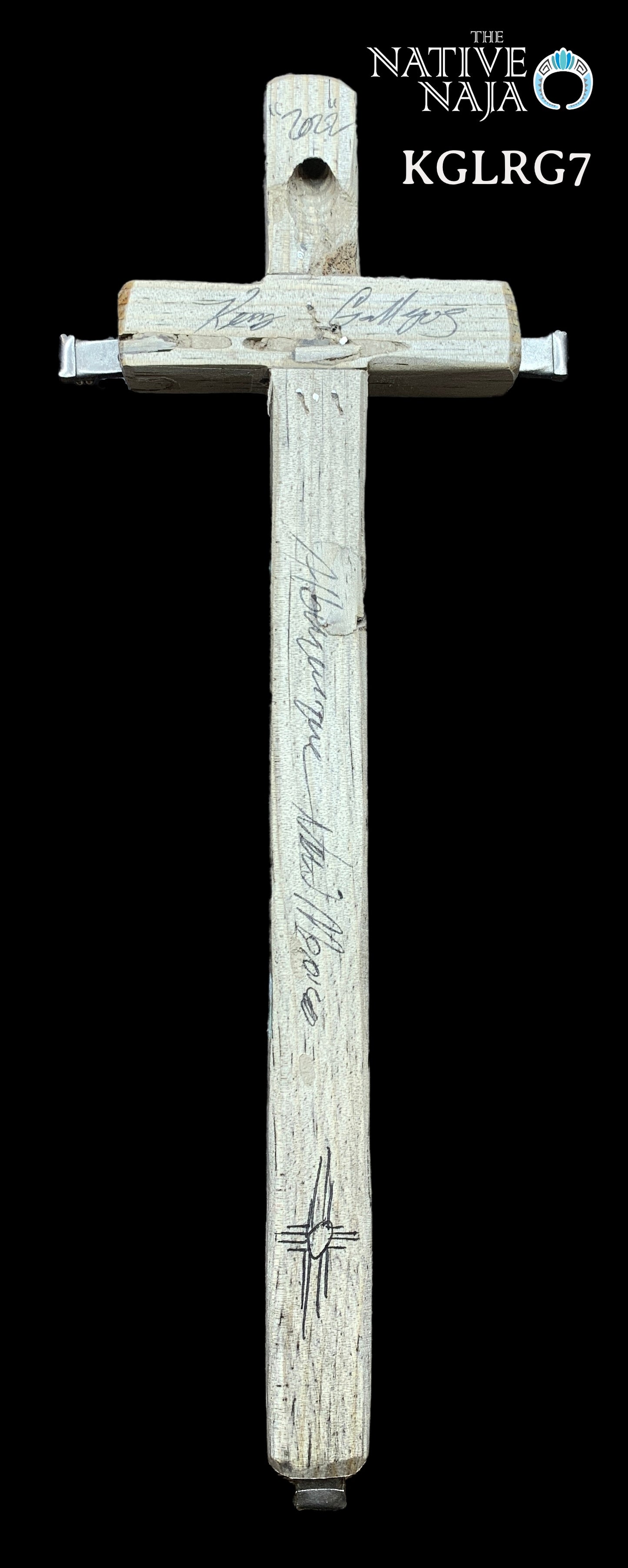 Large Hanging Cross by NM Native American Artist Kenny Gallegos KGLRG7