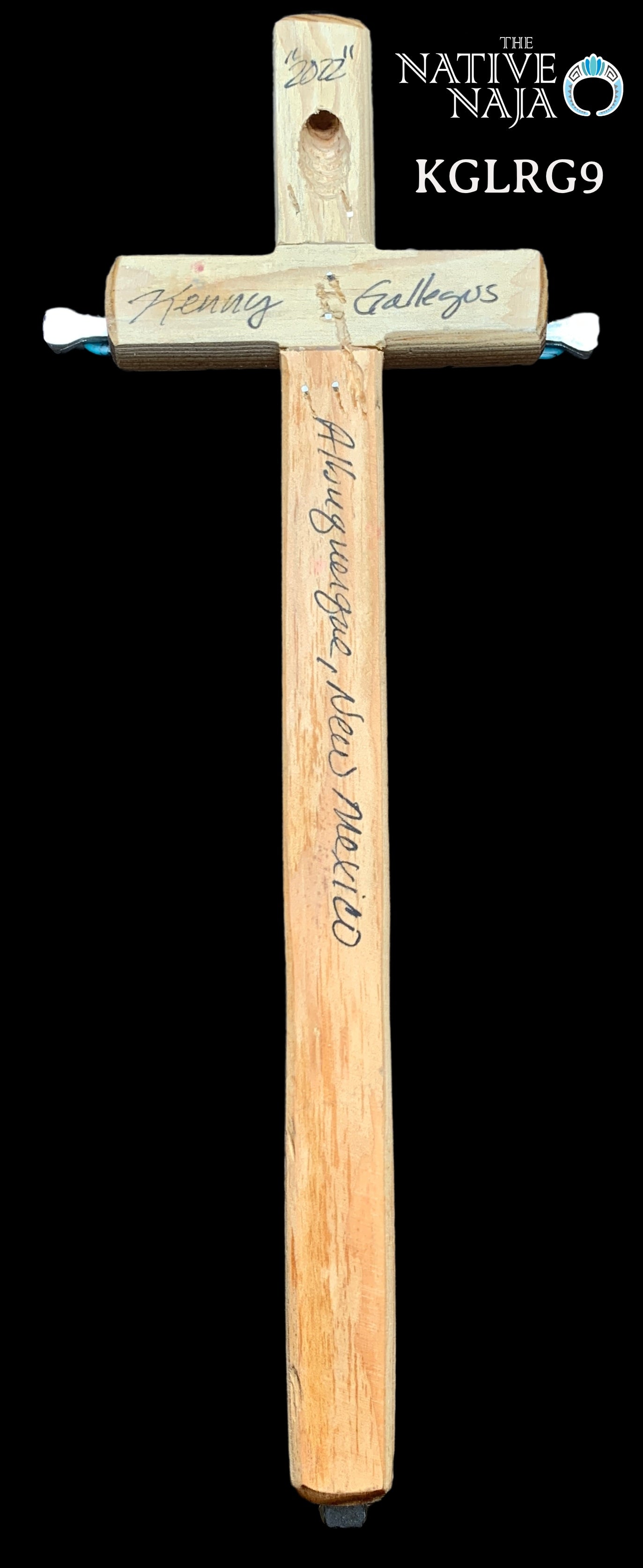 Large Hanging Cross by NM Native American Artist Kenny Gallegos KGLRG9