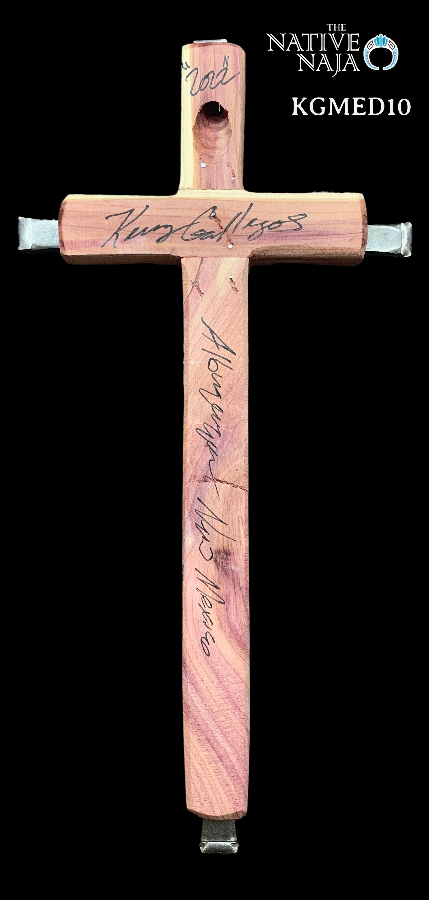 Medium Hanging Cross by NM Native American Artist Kenny Gallegos KGMED10