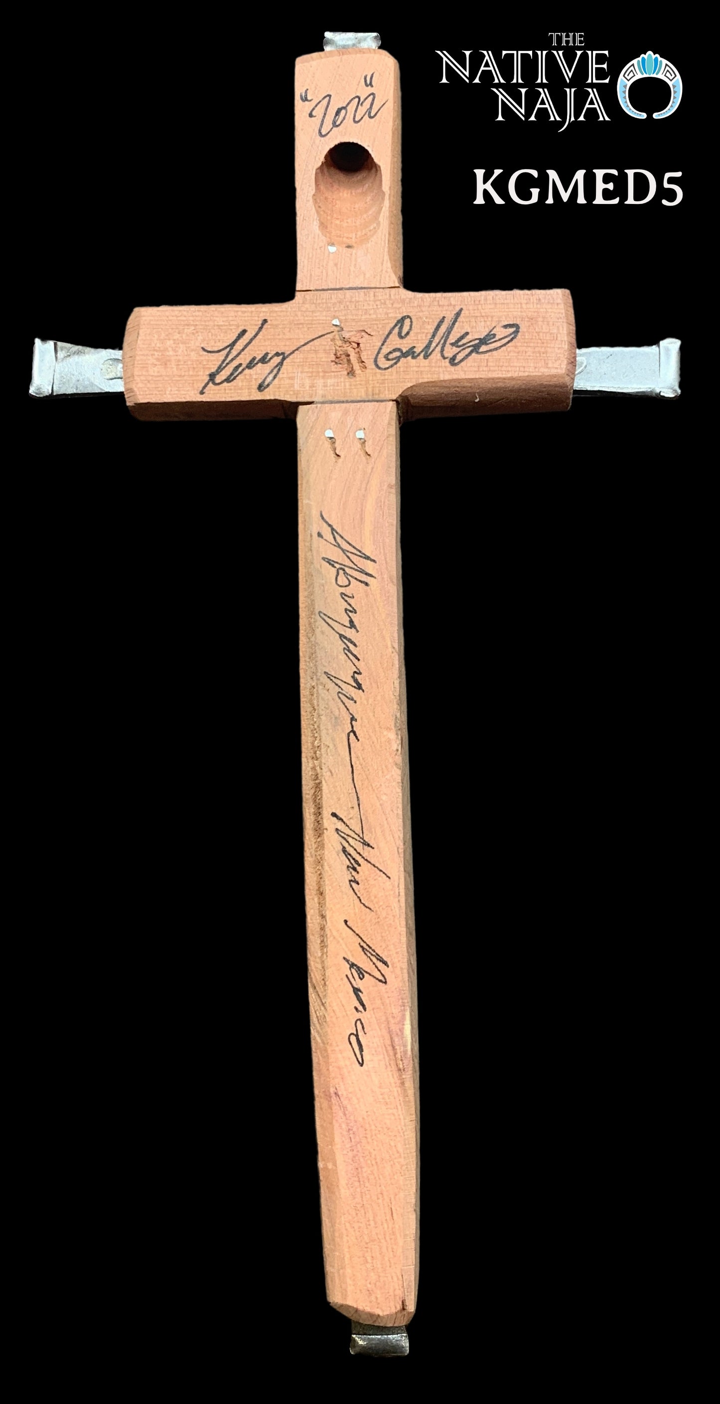 Medium Hanging Cross by NM Native American Artist Kenny Gallegos KGMED5