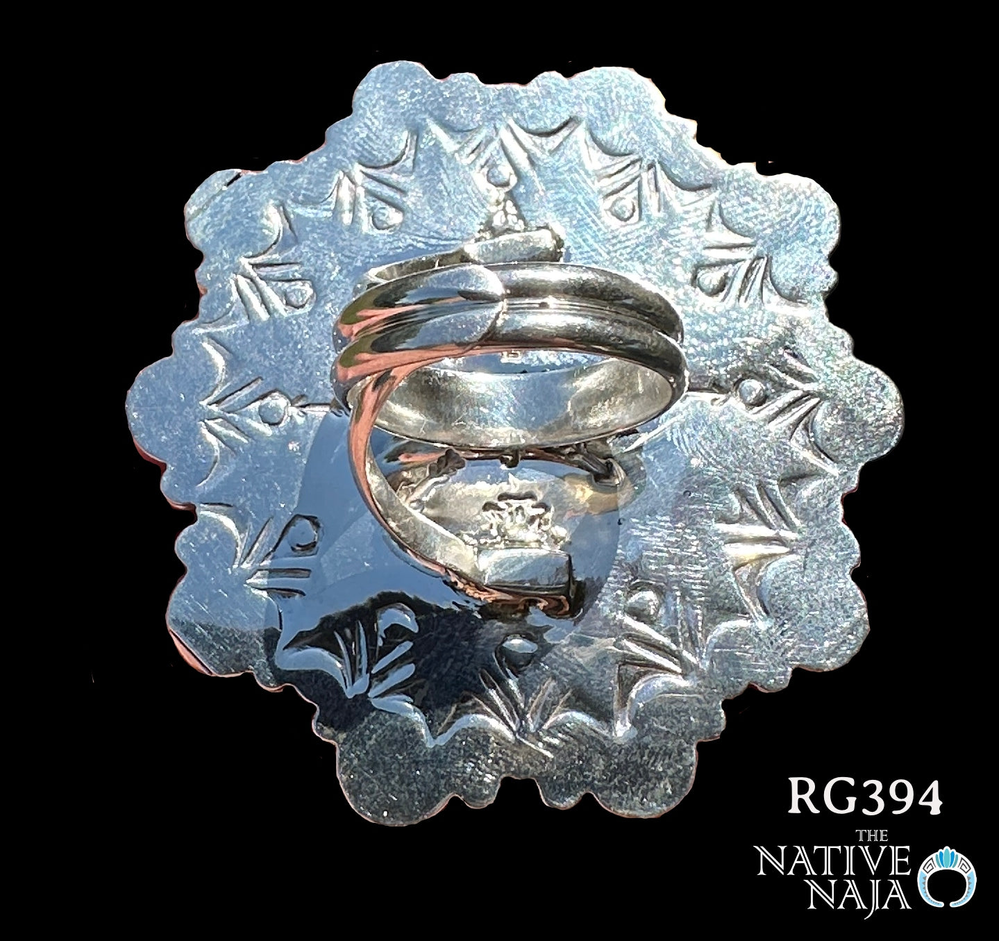 LRG Navajo Brian Jones Chariote and Spiny Oyster Adjustable Ring RG394