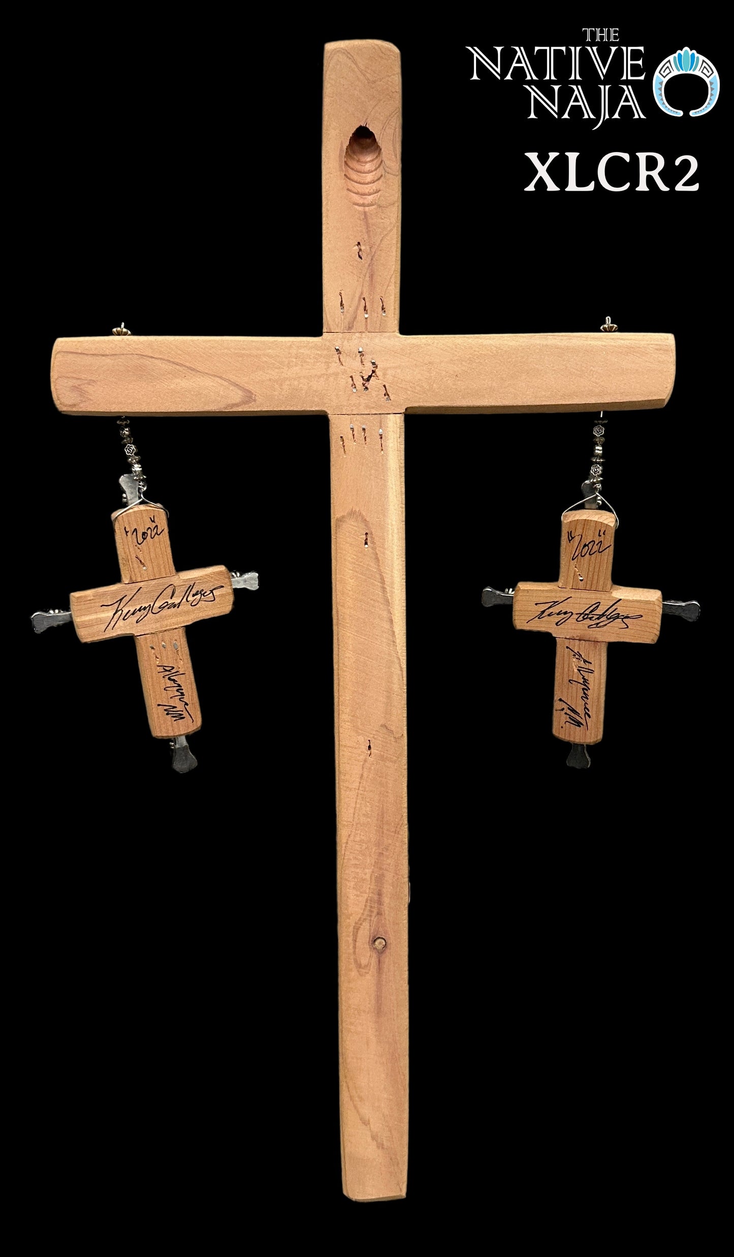 X-Large Hanging Cross by NM Native American Artist Kenny Gallegos XLCR2