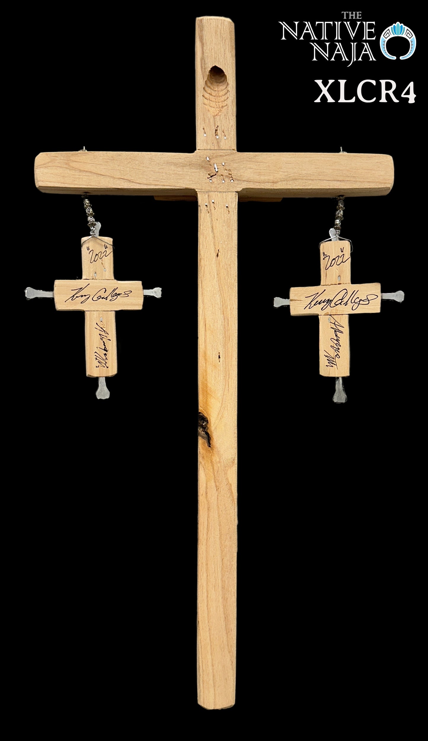 X-Large Hanging Cross by NM Native American Artist Kenny Gallegos XLCR4
