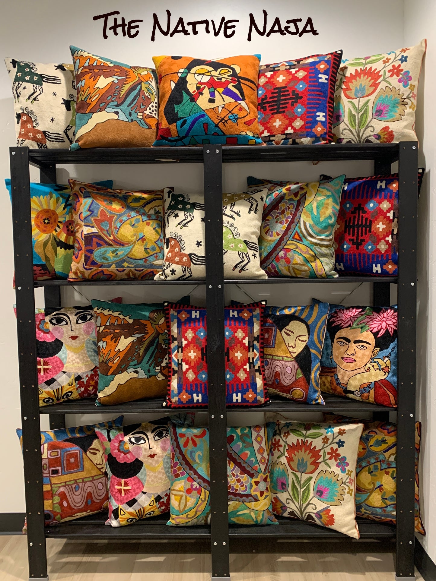 Kashmir Contemporary Floral 18"X18" Wool Designer Art Pillow Cover WPC6