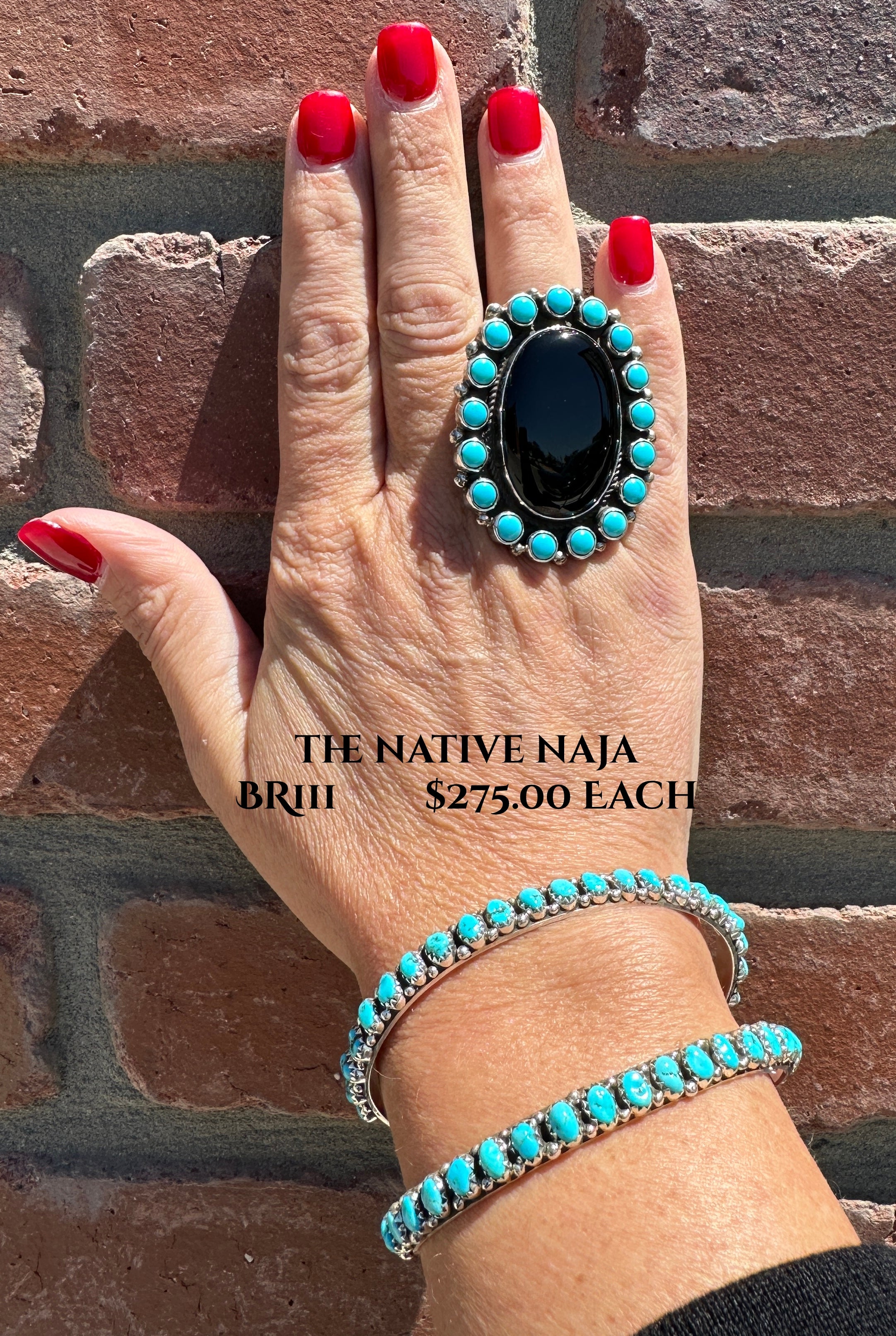 Navajo Falencia Yazzie Kingman Turquoise & Sterling Silver Bracelet BR111