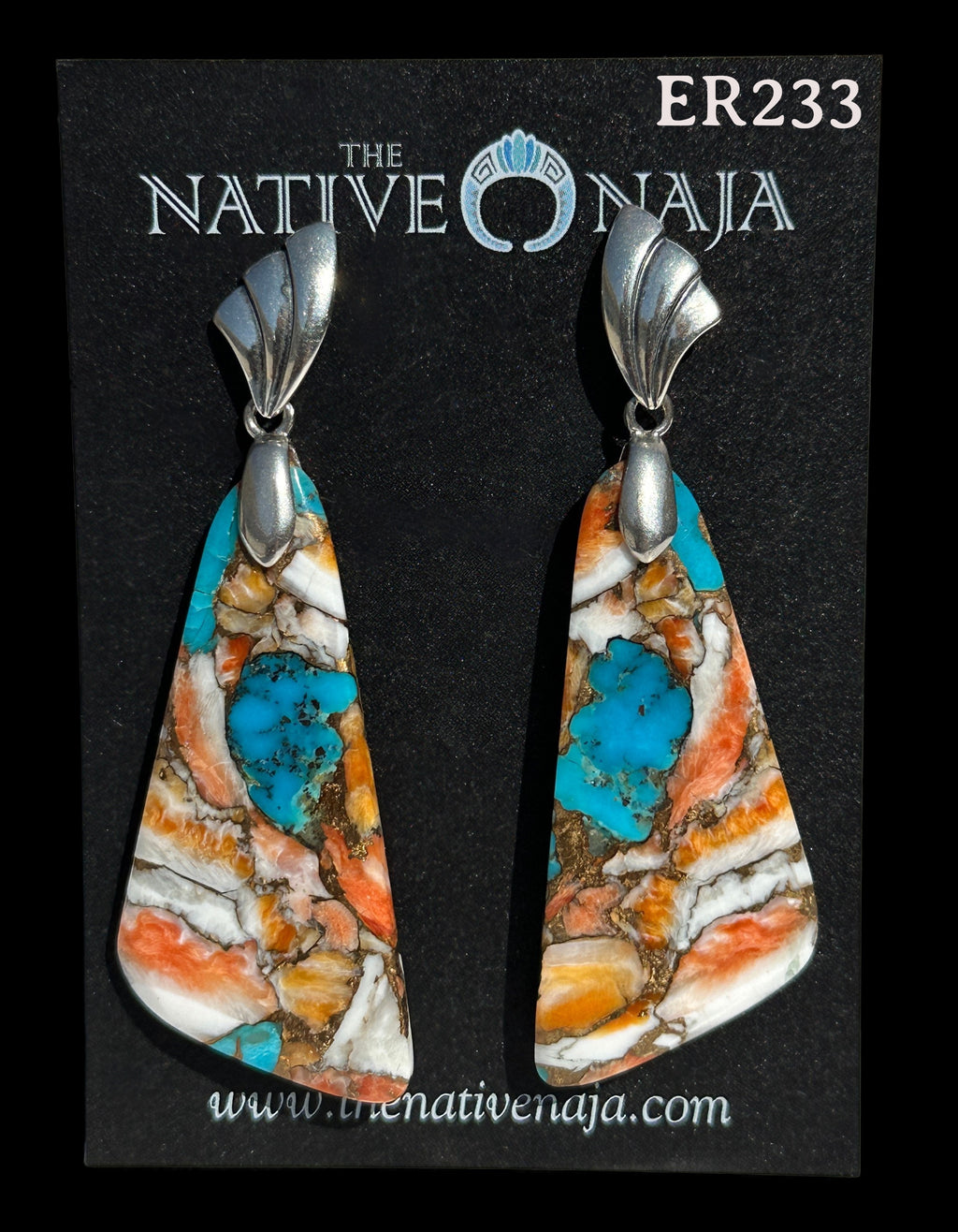 Uniquely Designed Composite Slab Earrings by NM Artist Chris Wicketts ER233