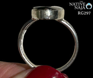 Navajo Harold Smith Sterling Silver & Multi Stone Channel Set Ring SZ 6 1/2 RG297