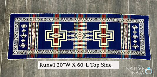 Multi Color Cross Aztec Table Runner Run1