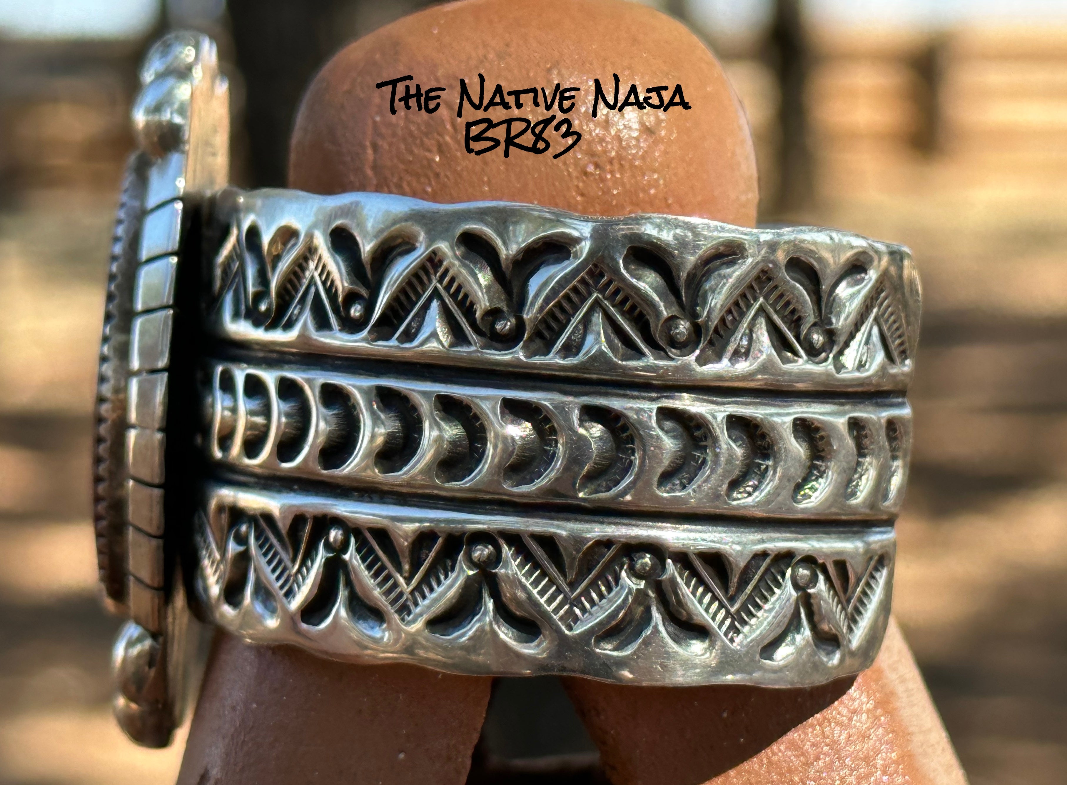 NM Navajo Elroy Chavez Purple Spiny Oyster  & Sterling Silver Cuff Bracelet BR83