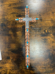 Large Hanging Cross by NM Native American Artist Kenny Gallegos KGLRG1