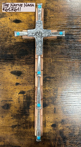 Large Hanging Cross by NM Native American Artist Kenny Gallegos KGLRG11