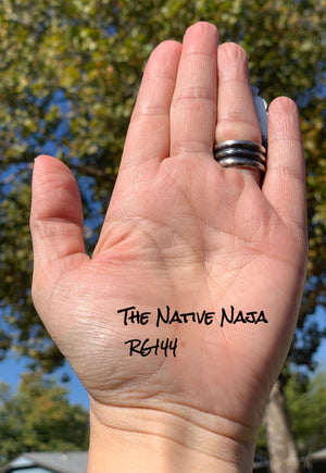 Massive Navajo Chimney Butte Sterling Silver & #8 Turquoise Ring Size 7 1/2 RG144